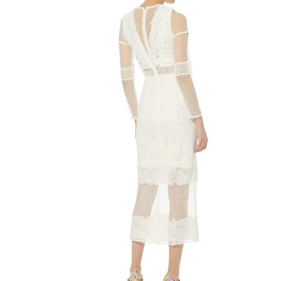 Alexis Elize Dress Dotted White Lace - Picture 12 of 15